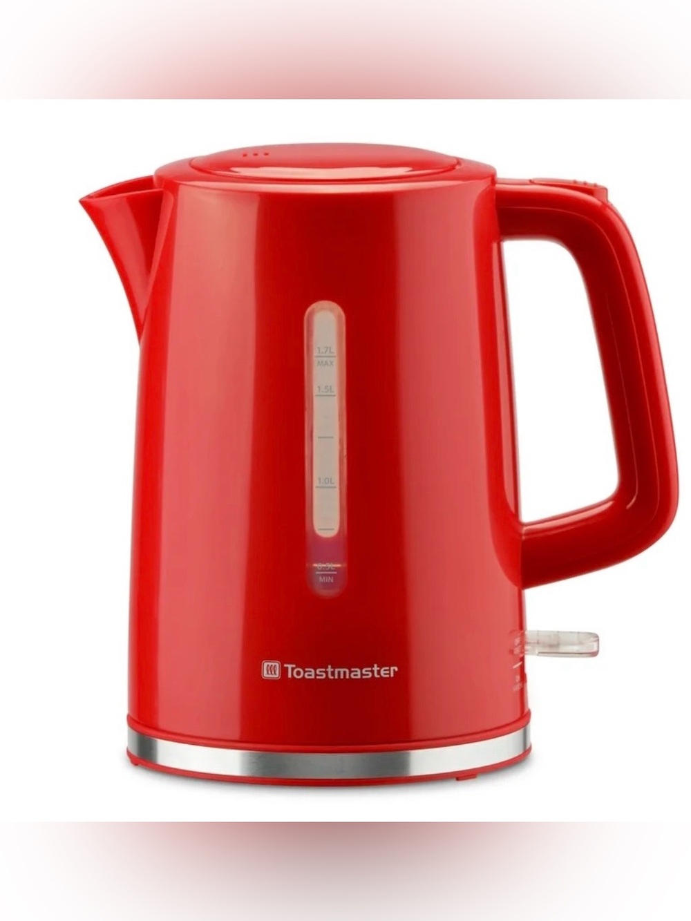 Toastmaster 1.7-Liter Red Electric Kettle